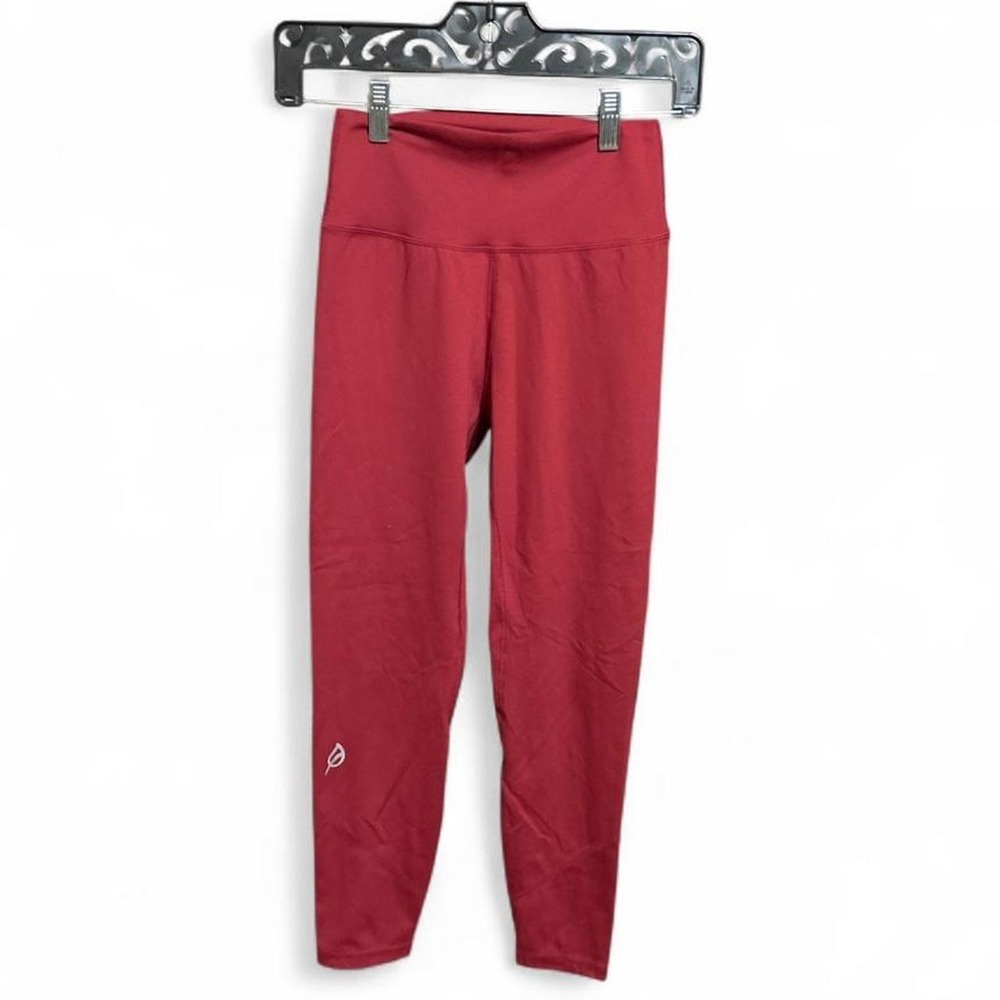 high-waisted activewear leggings from fitness apparel brand P'tula - M - Red